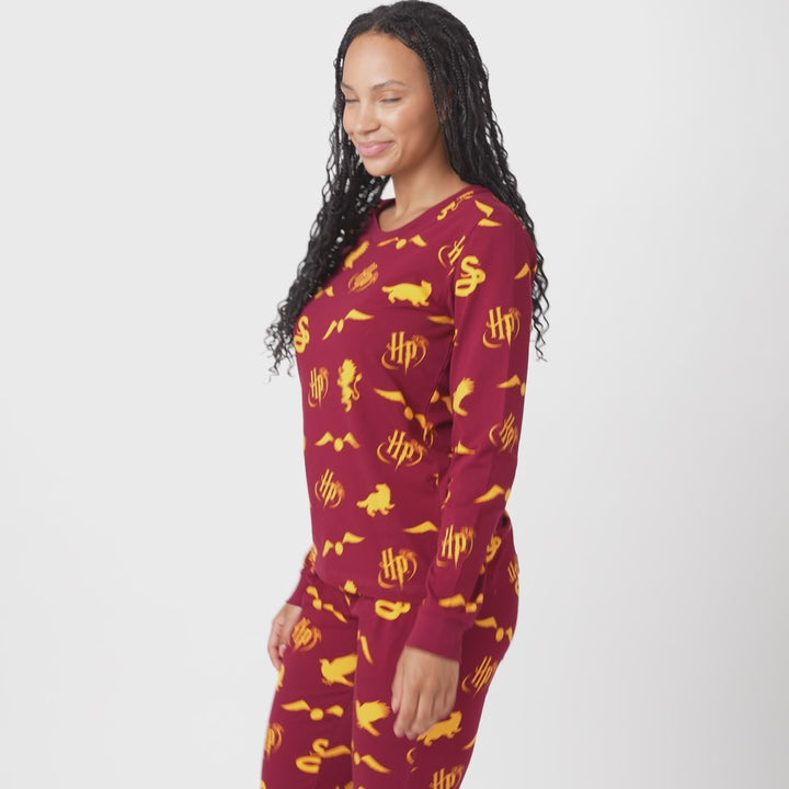 Roter Harry Potter Pyjama Damen