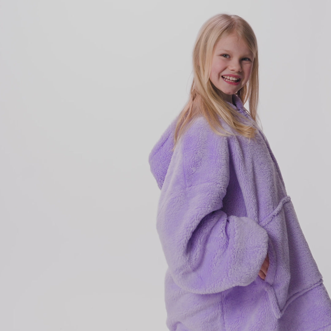 Lavendel Teddy HappyHoodie Kinder