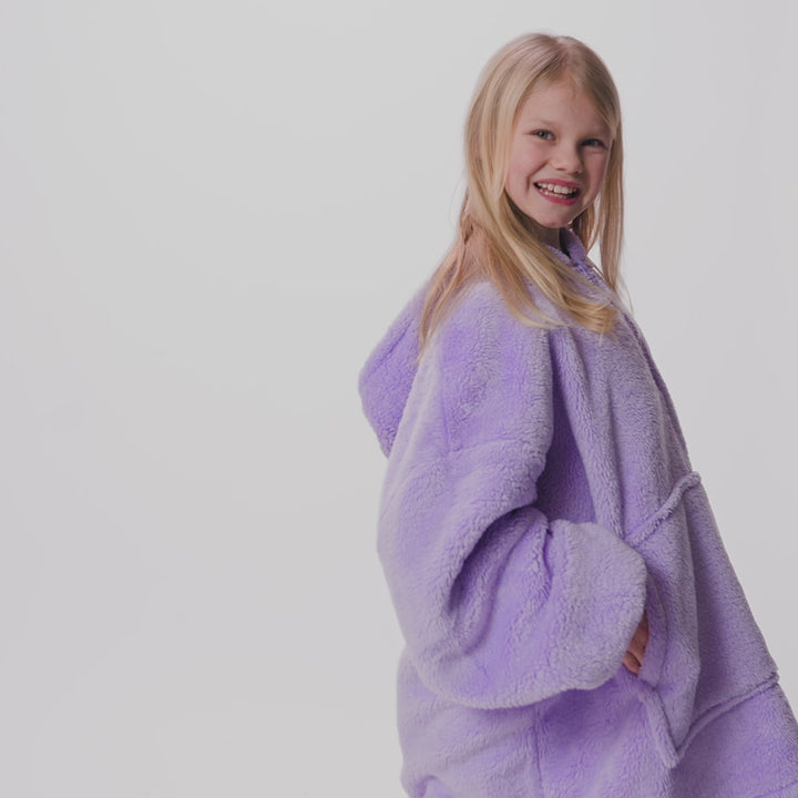 Lavendel Teddy HappyHoodie Kinder