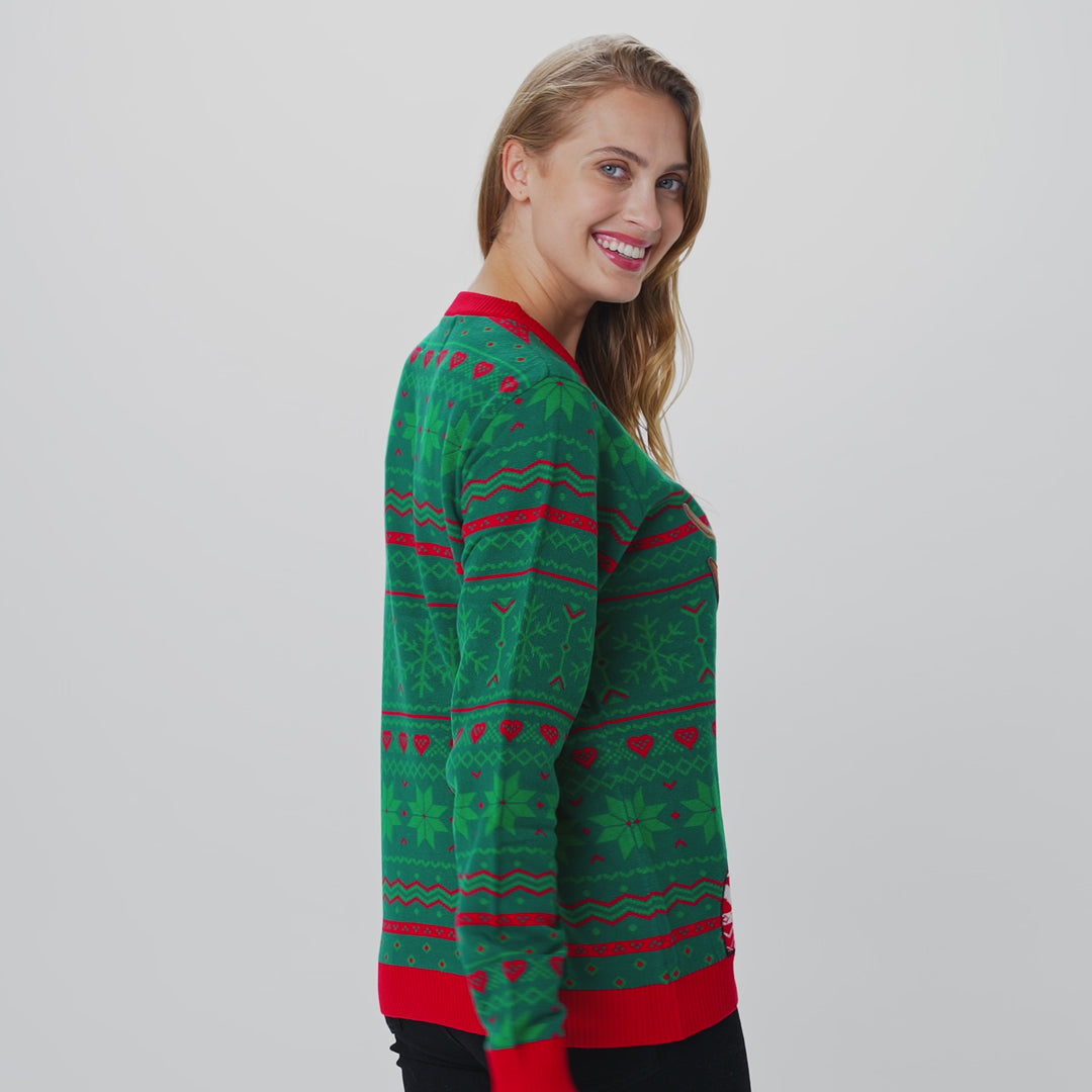 Brewdolph Weihnachtspullover Damen