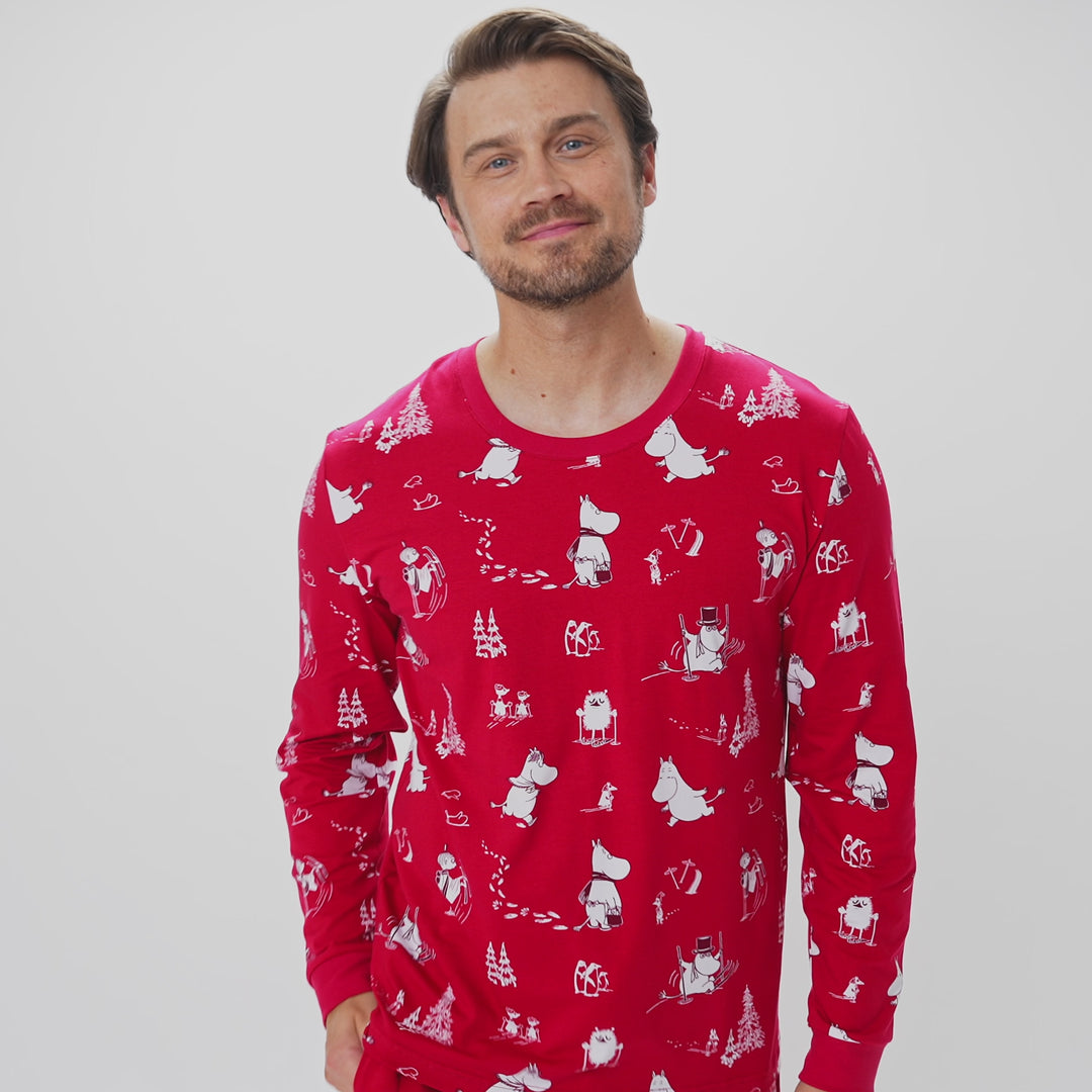 Mumins Weihnachtspyjama Herren