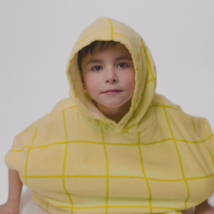 Gelber Pool Badeponcho Kinder