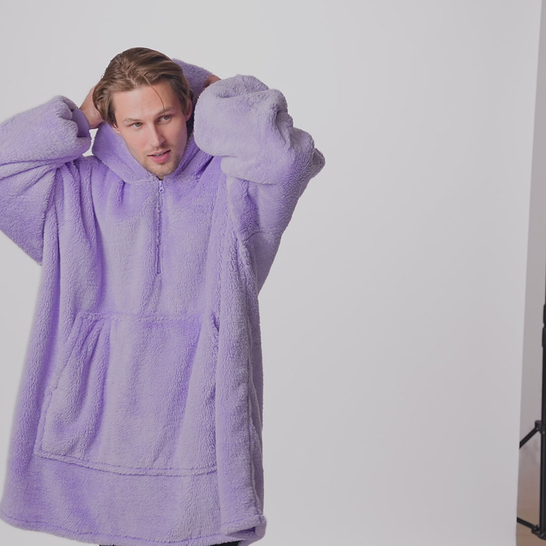 Lavendel Teddy HappyHoodie