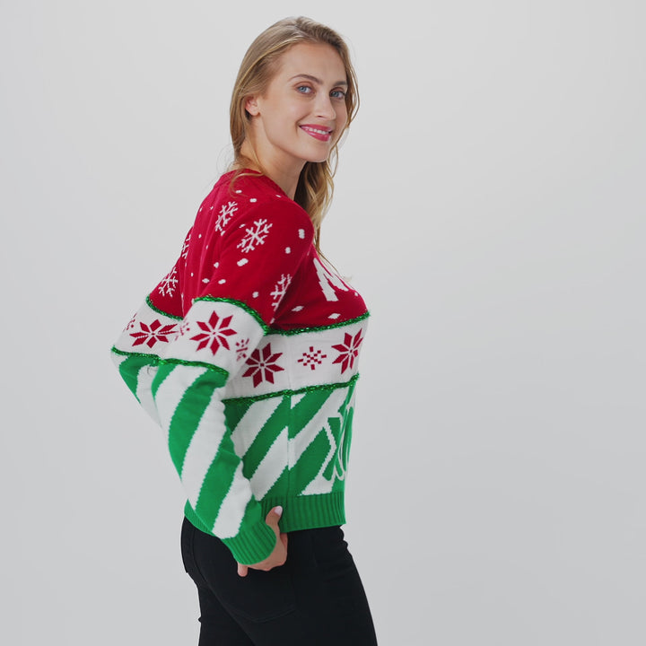 Merry Xmas Weihnachtspullover Damen