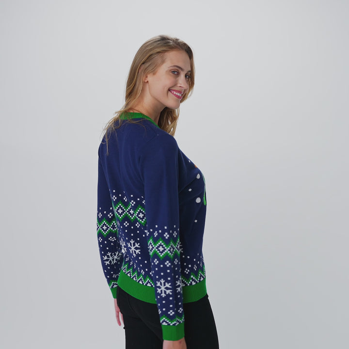 Rudolf Weihnachtspullover Damen