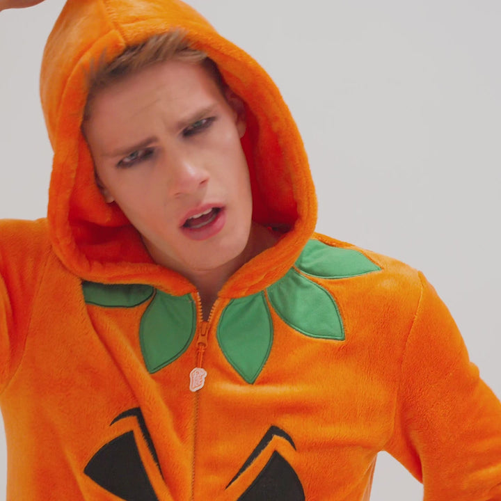 Halloweenkürbis Onesie für Herren