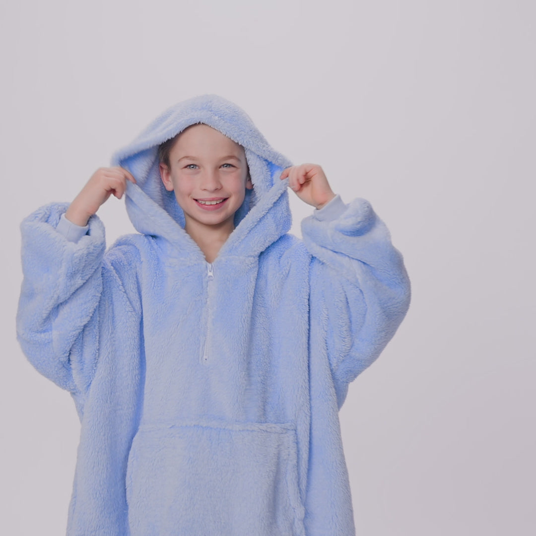 Blauer Teddy HappyHoodie Kinder