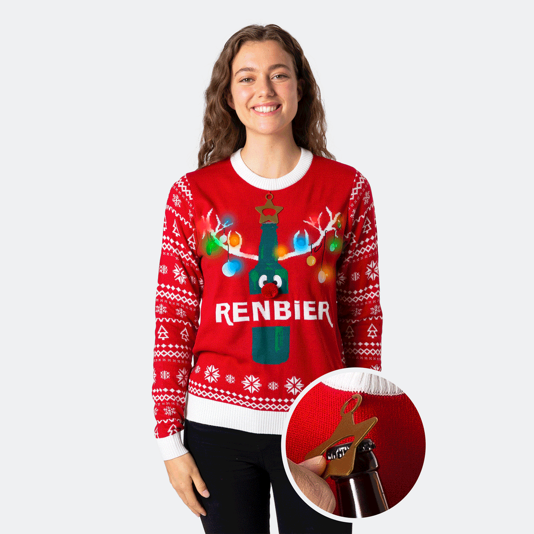 Renbier Weihnachtspullover Damen
