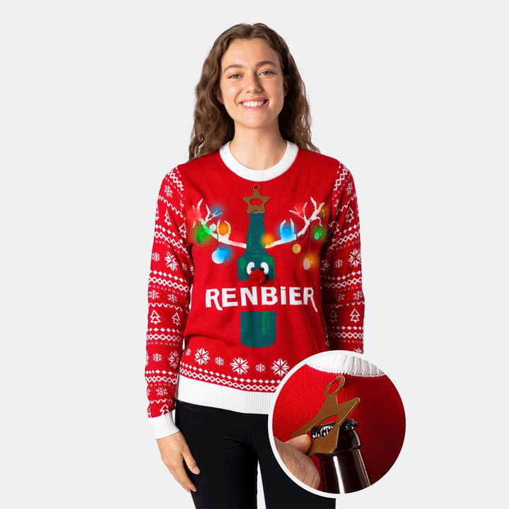 Renbier Weihnachtspullover Damen