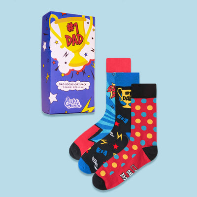 #1 Dad Socken Geschenkbox (3er-Pack)