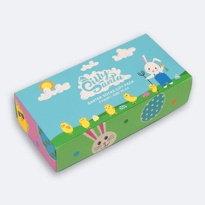 3er-Pack Ostersocken Geschenkbox