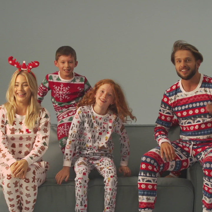 Gestreifter Weihnachtspyjama Herren