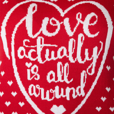 Love Actually Is All Around Weihnachtspullover Damen