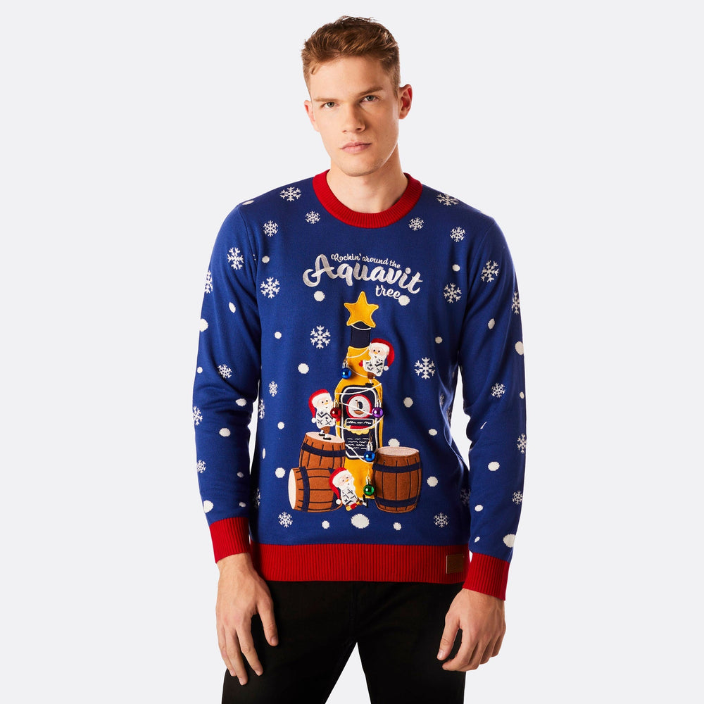 Aquavit Weihnachtspullover Herren