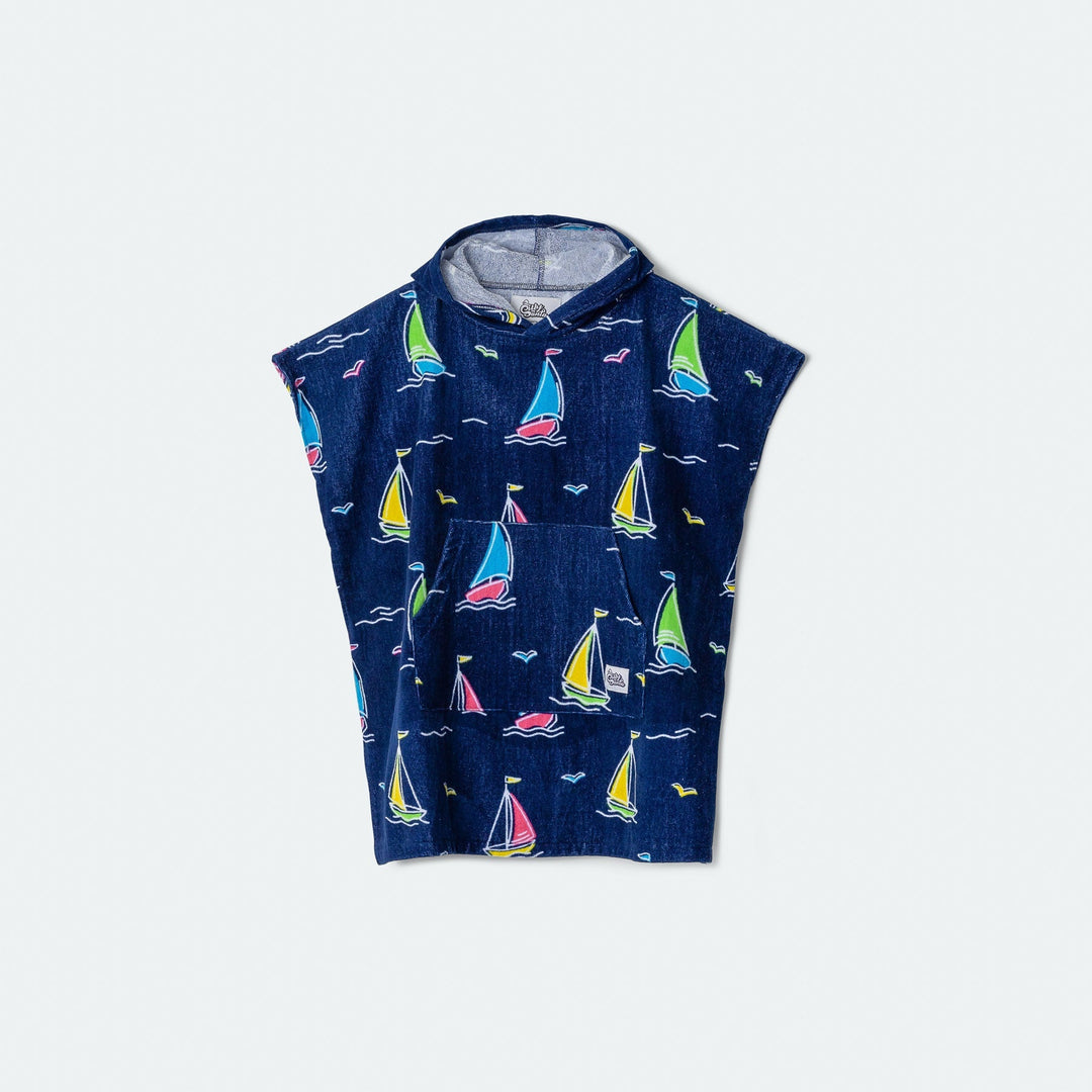 Ahoy Marine Badeponcho Kinder