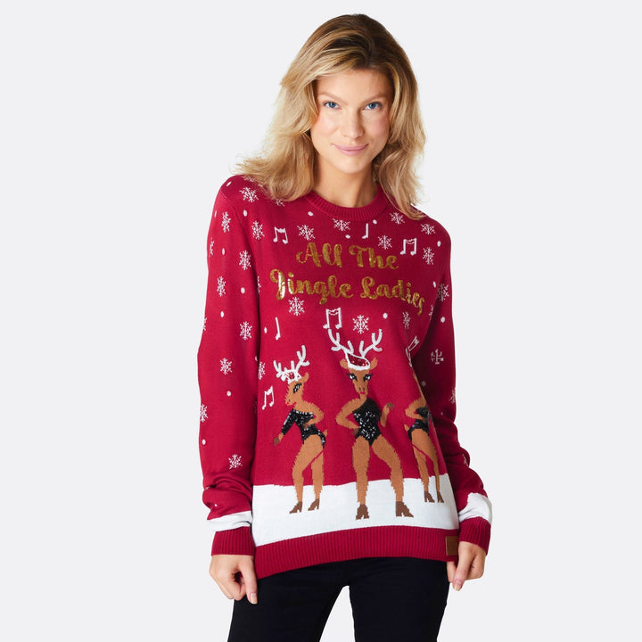 All The Jingle Ladies Weihnachtspullover Damen