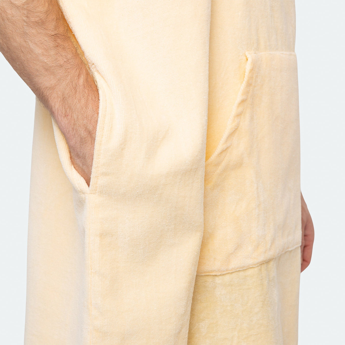 Aprikosenfarbener Towel Poncho