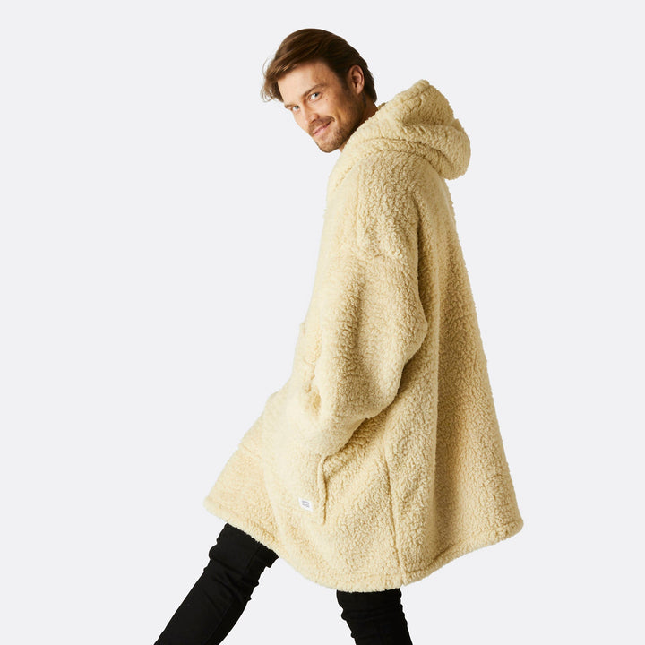 Beiger Sherpa HappyHoodie