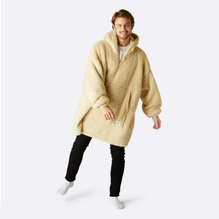 Beiger Sherpa HappyHoodie