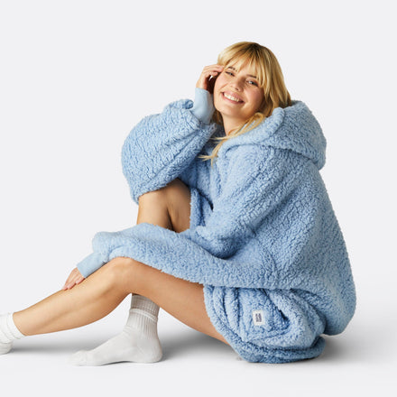 Blauer Sherpa HappyHoodie