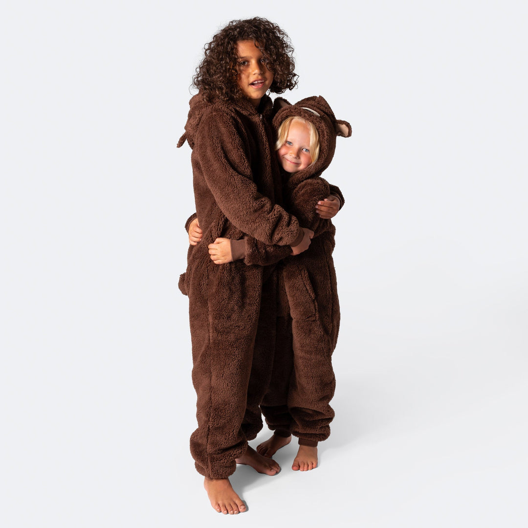 Brauner Teddybär Onesie Kinder