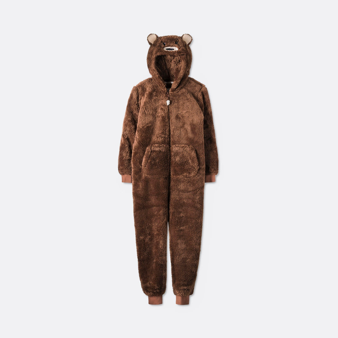 Brauner Teddybär Onesie Kinder