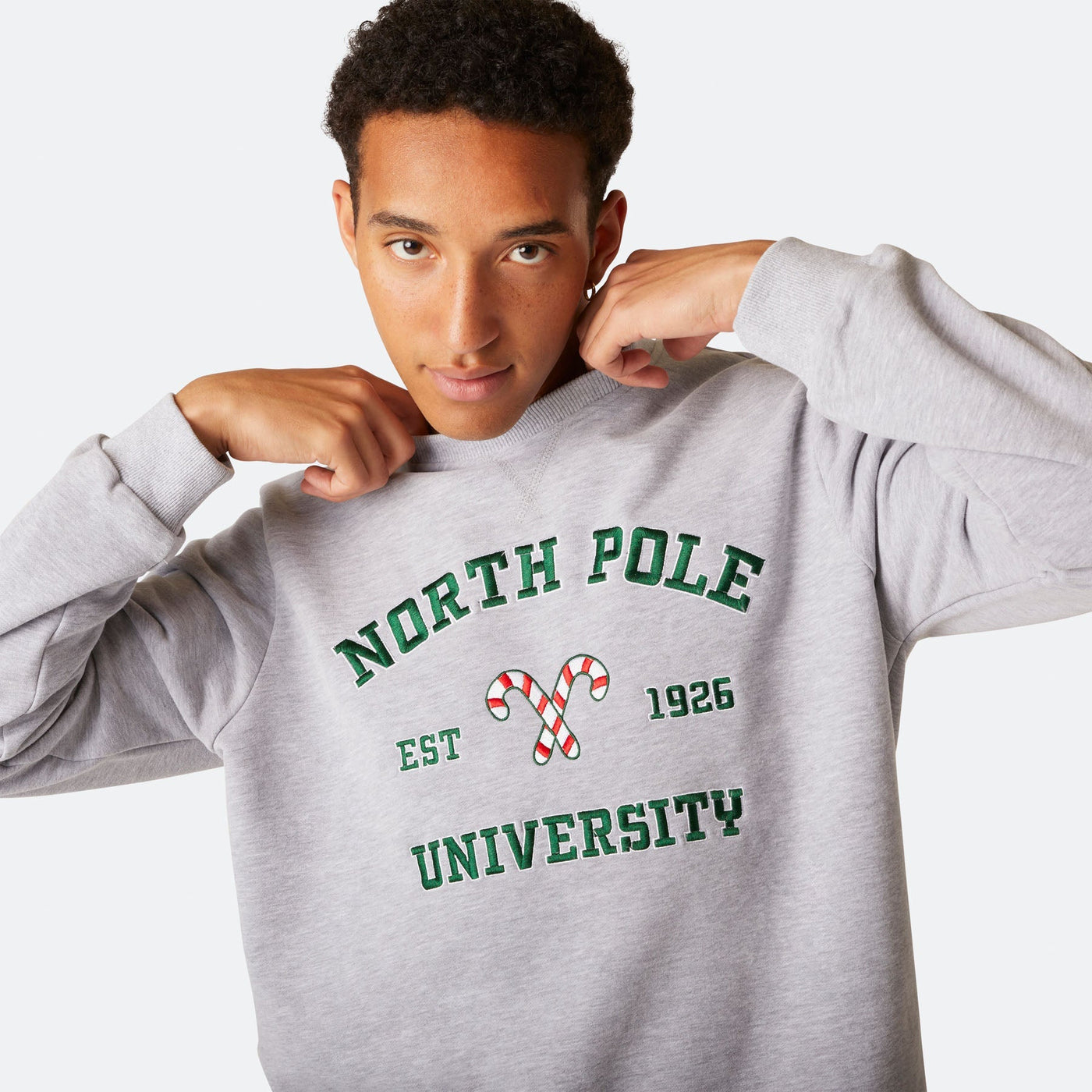 North Pole University Weihnachts-Sweatshirt Herren