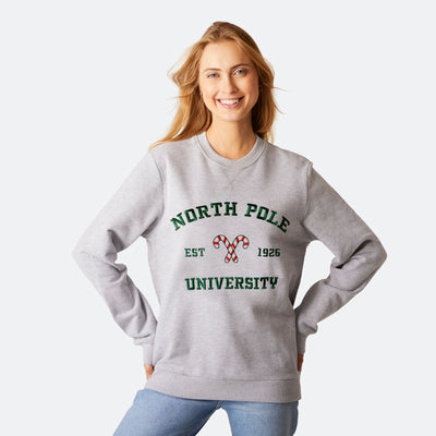 North Pole University Weihnachts-Sweatshirt Damen