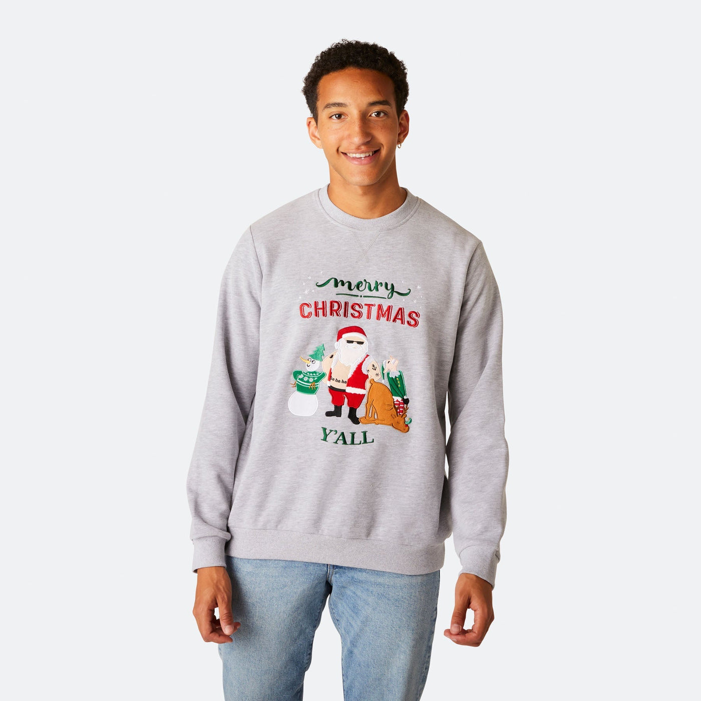 Merry Christmas Y'all Weihnachts-Sweatshirt Herren