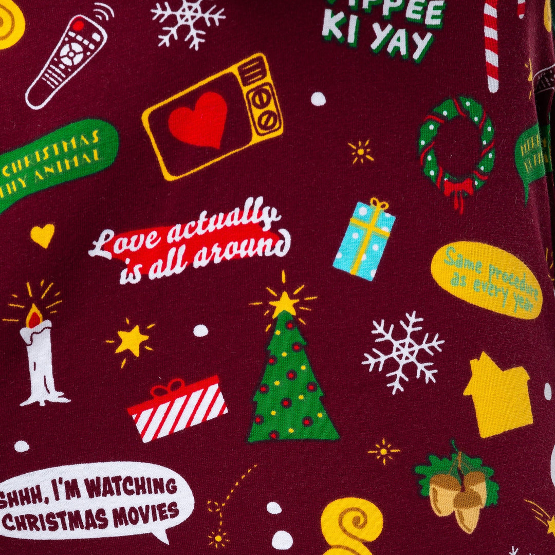 Christmas Movies Weihnachtspyjama Damen