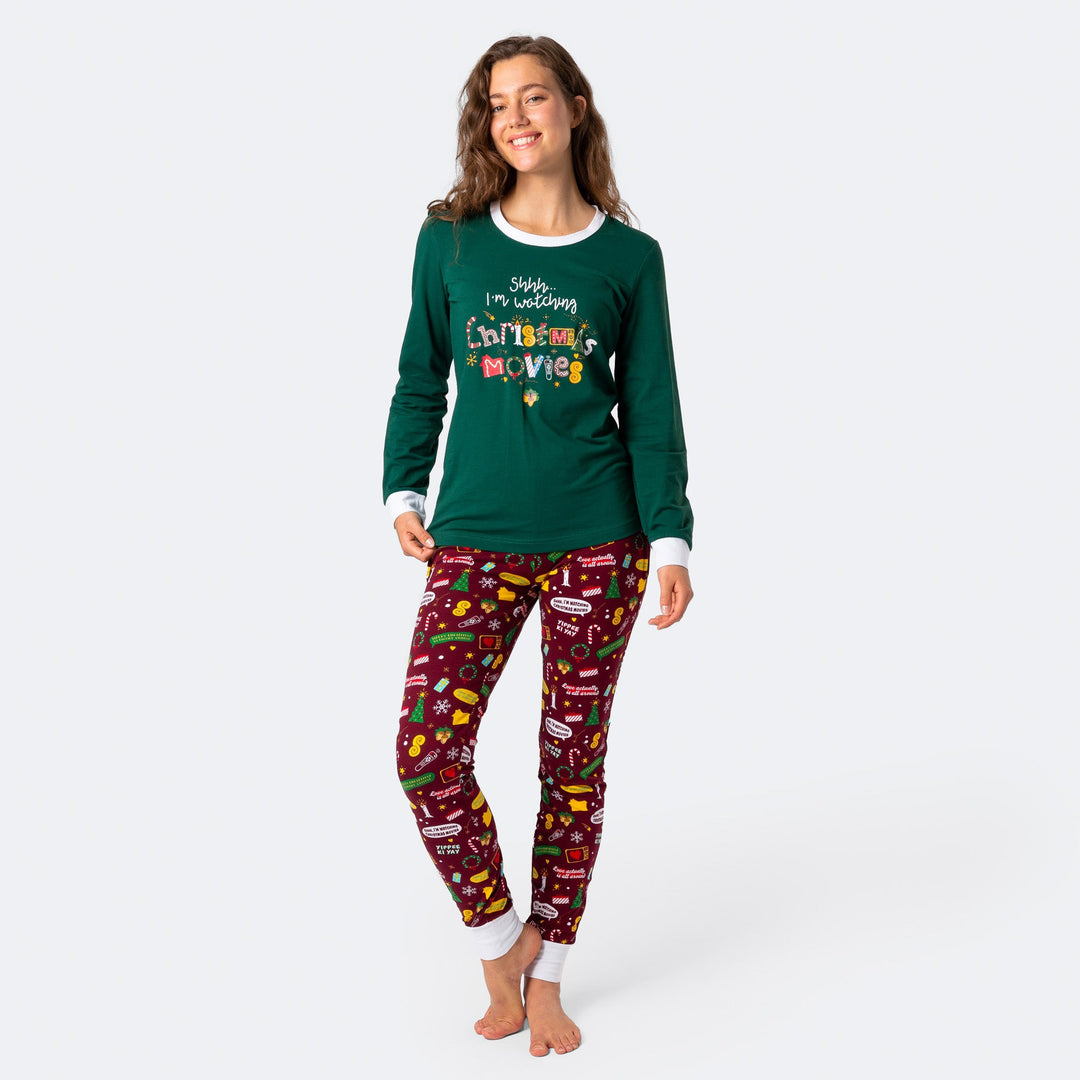 Christmas Movies Weihnachtspyjama Damen