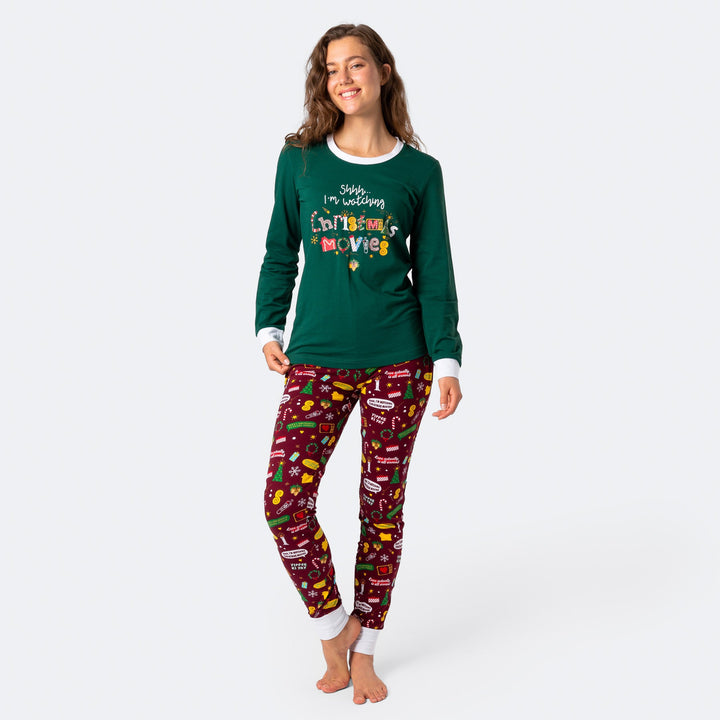 Christmas Movies Weihnachtspyjama Damen