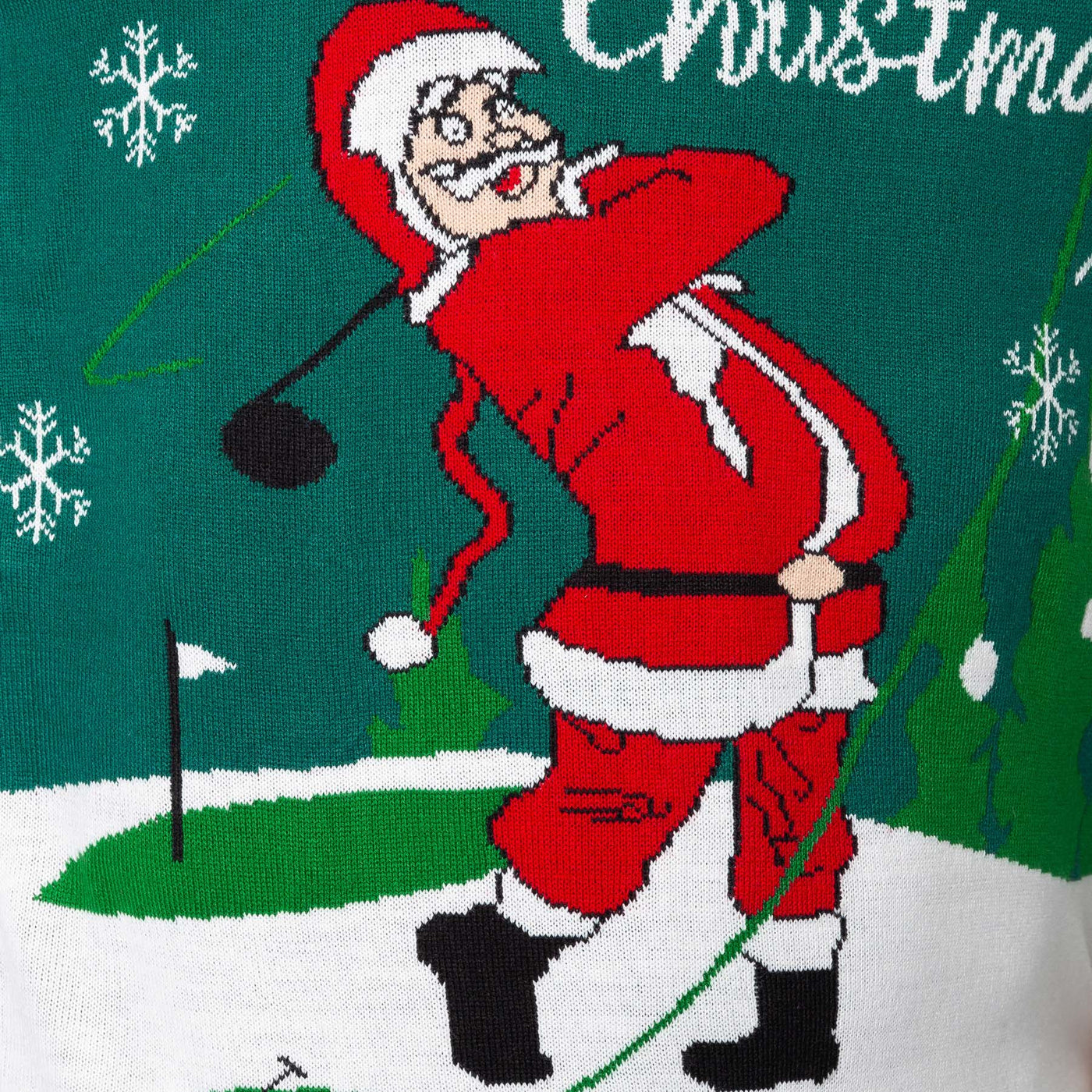 Der Golfer Weihnachtspullover Herren