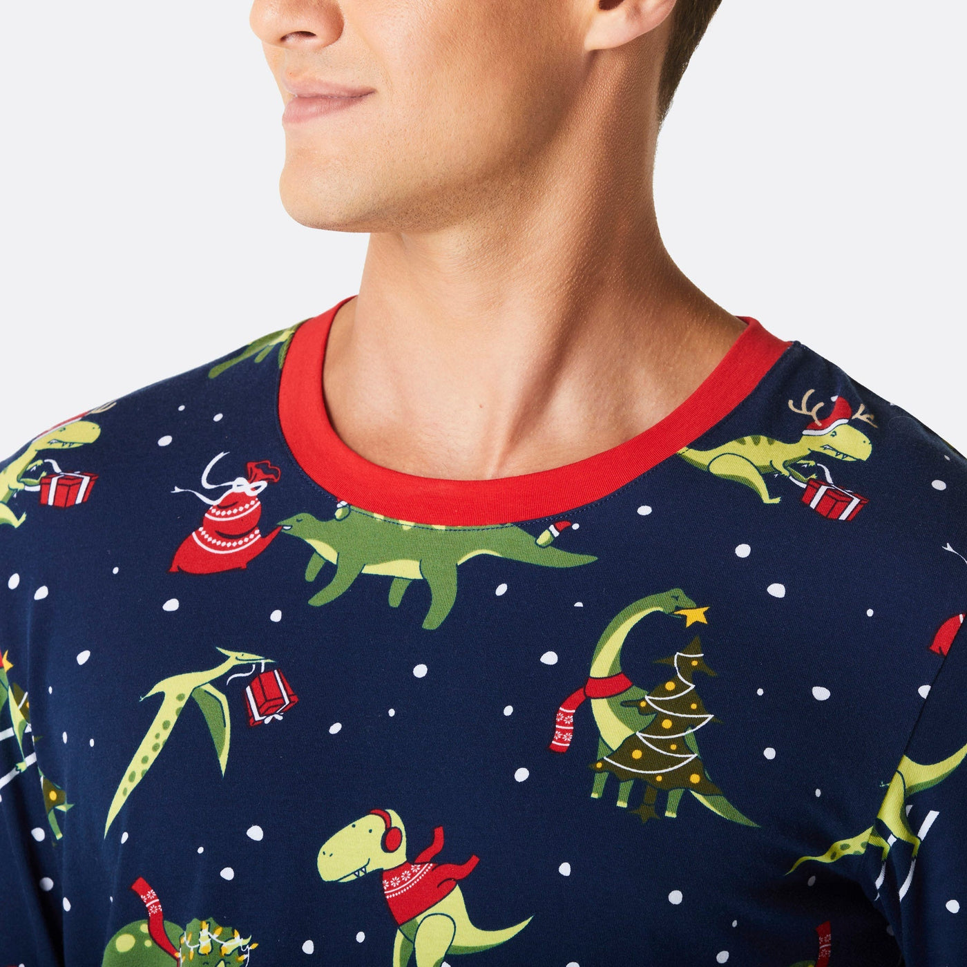 Dinosaurier Weihnachtspyjama Herren