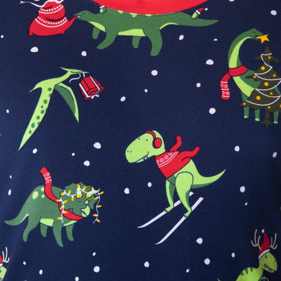 Dinosaurier Weihnachtspyjama Kinder