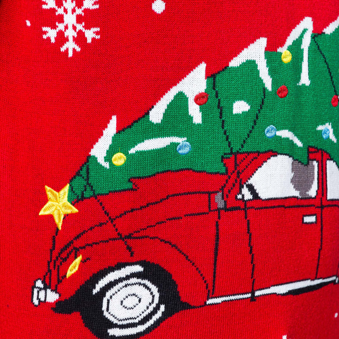 Driving Home For Christmas Weihnachtspullover Herren