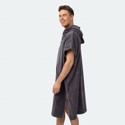 Dunkelgrauer Towel Poncho