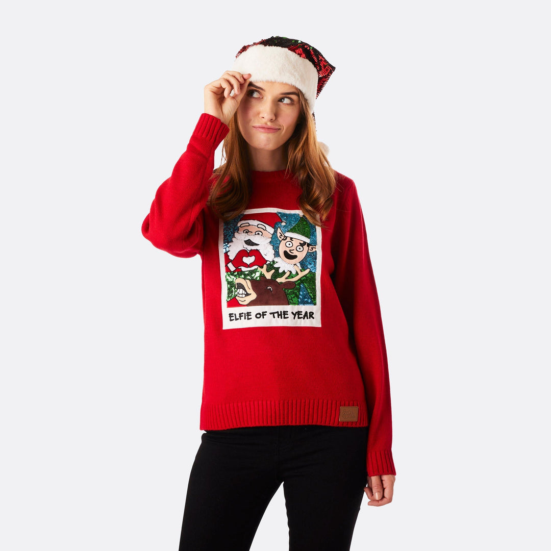 Elfie Weihnachtspullover Damen