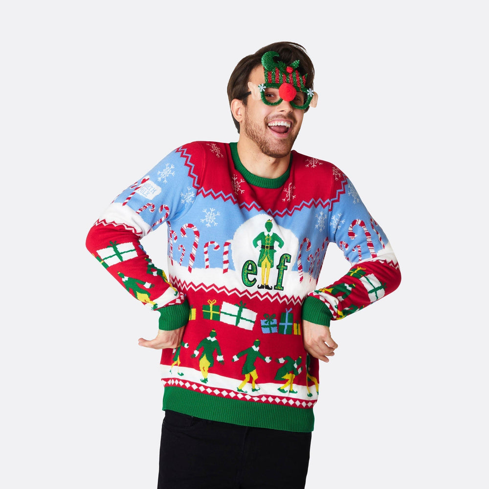 Elf Weihnachtspullover Herren