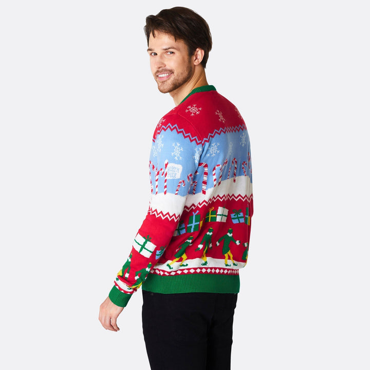 Elf Weihnachtspullover Herren