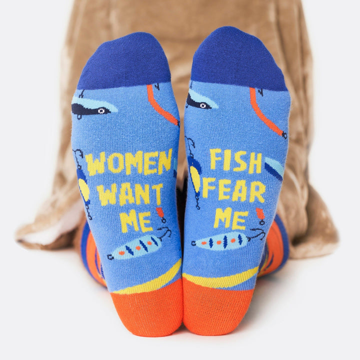 Fish Fear Me Socken