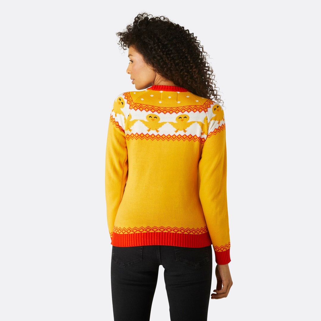 Gelber Osterpullover Damen