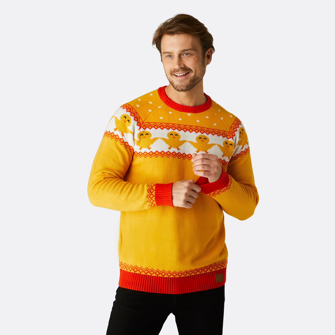 Gelber Osterpullover Herren