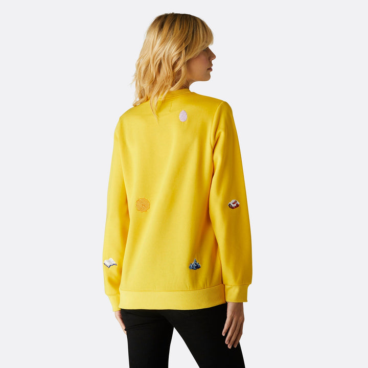 Gelbes Oster-Sweatshirt Damen