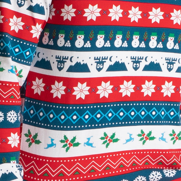 Gestreifter Weihnachtspyjama Damen