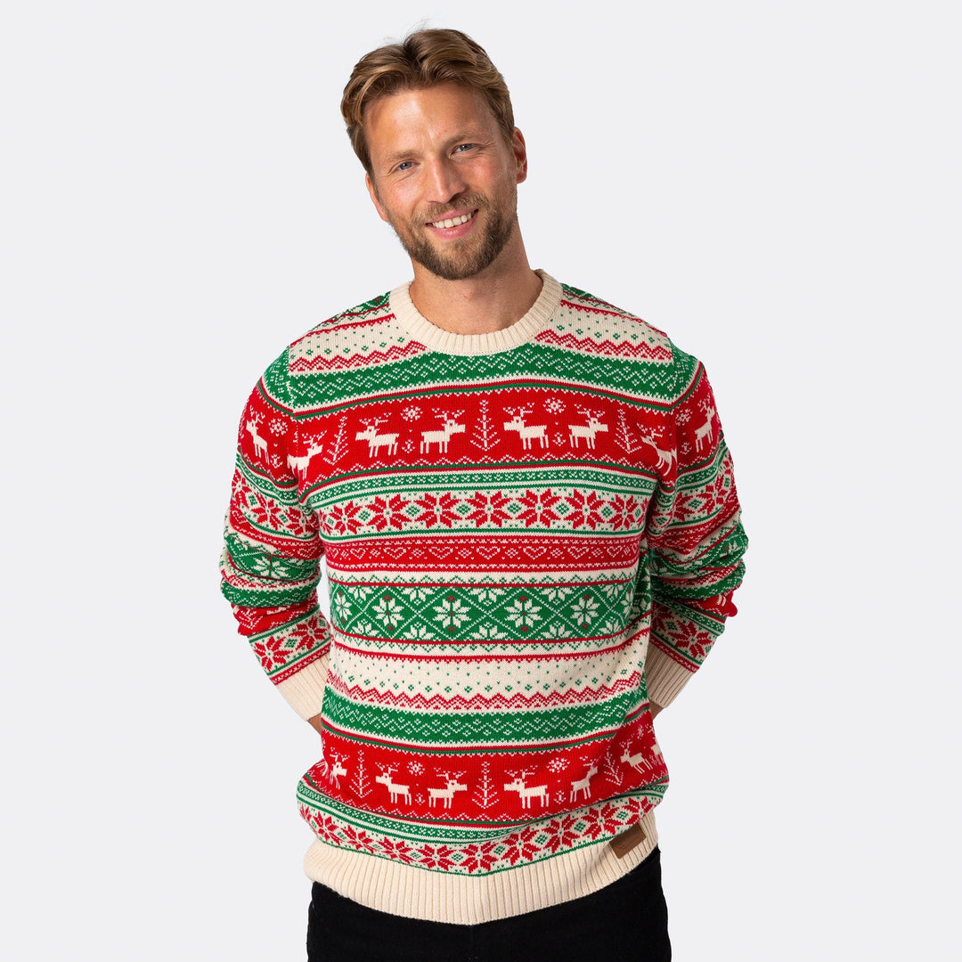 Weihnachten Sweatshirts Weihnachtspullover Herren Gestrickt Mens Christmas Jumper Funny Novelty Xmas Pullover Sweater Knitted