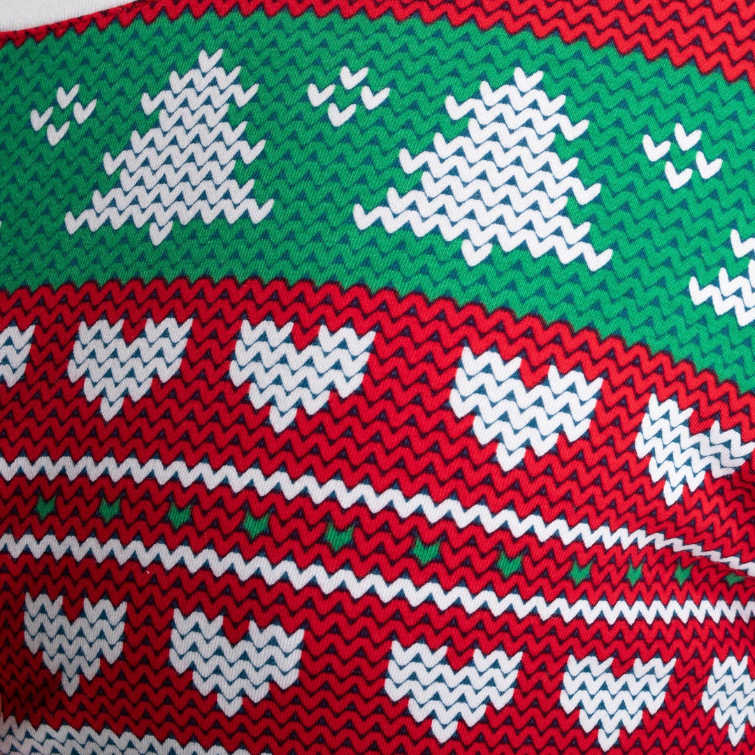 Gestrickter Weihnachtspyjama Damen