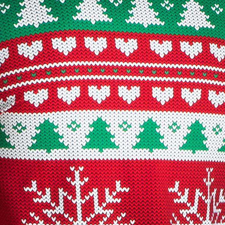 Gestrickter Weihnachtspyjama Damen