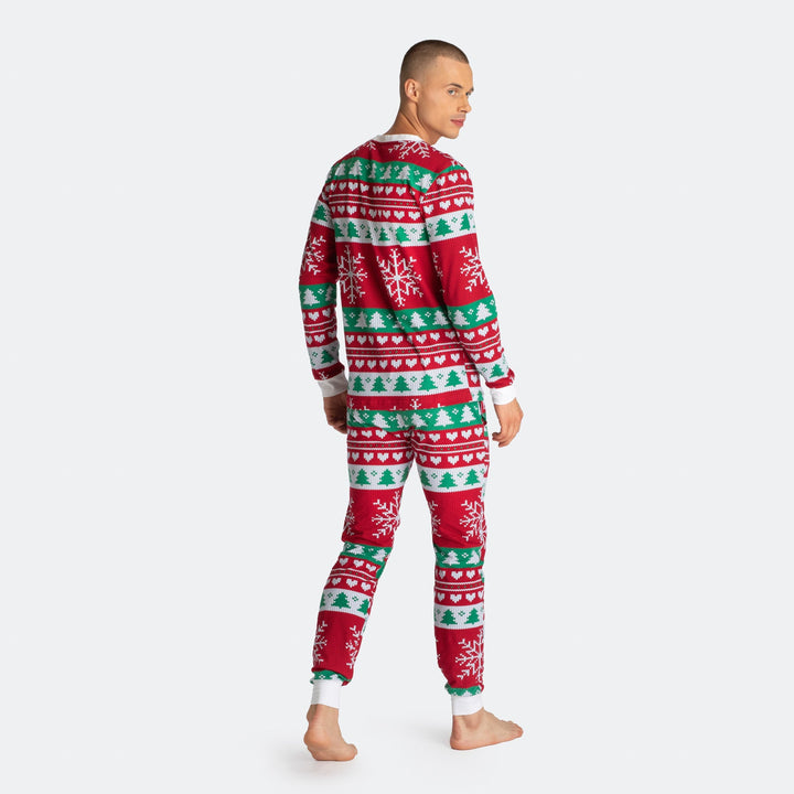 Gestrickter Weihnachtspyjama Herren
