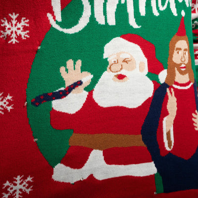 Go Jesus, it´s Your Birthday! Weihnachtspullover Damen